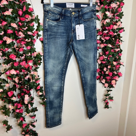 ⭐️ Frame Denim Le Garcon Boyfriend Jeans Starry Night Women’s Jean Loose NWT - Picture 3 of 11